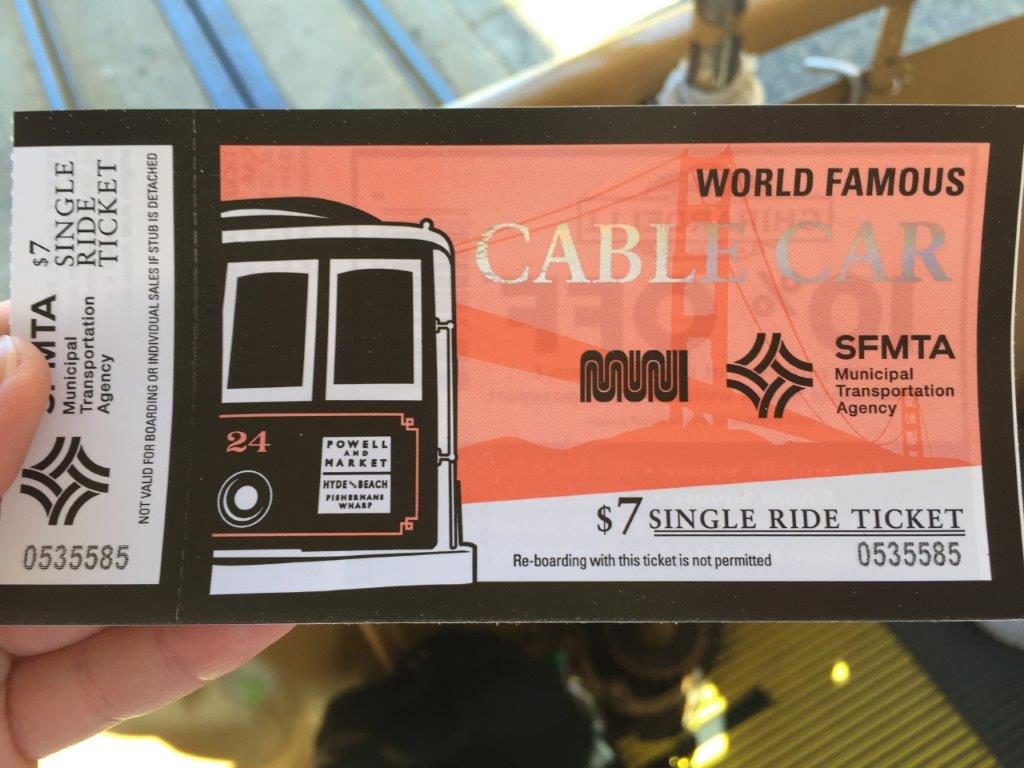 San Francisco Cable Car Ticket